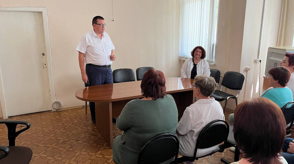 СТУПИНО. Встретился с коллективом Ступинской стоматологической поликлиники.