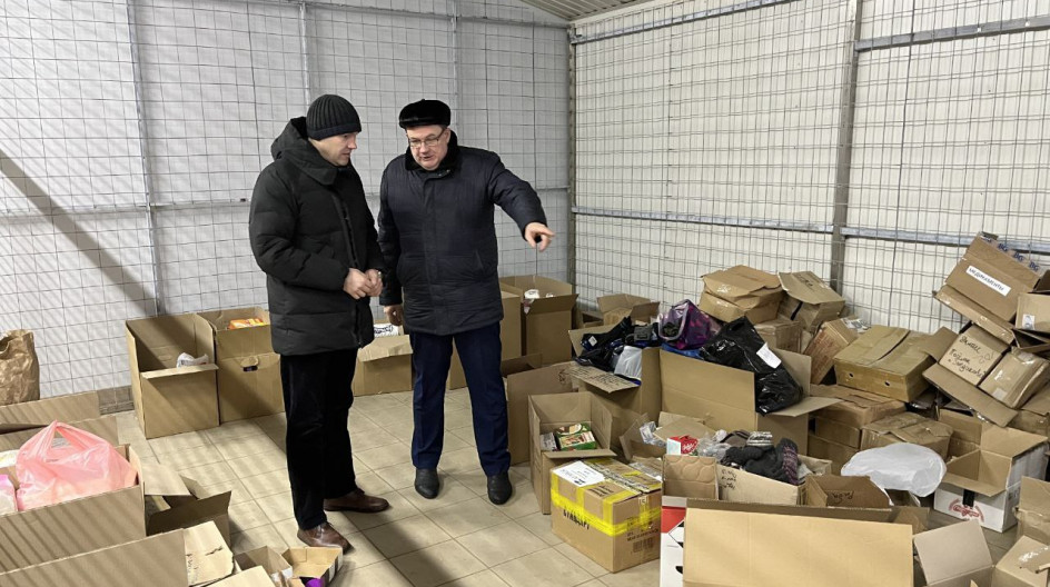 КАШИРА. Посетил переформатируемый центр сбора гуманитарной помощи и центр поддержки мобилизованных военнослужащих