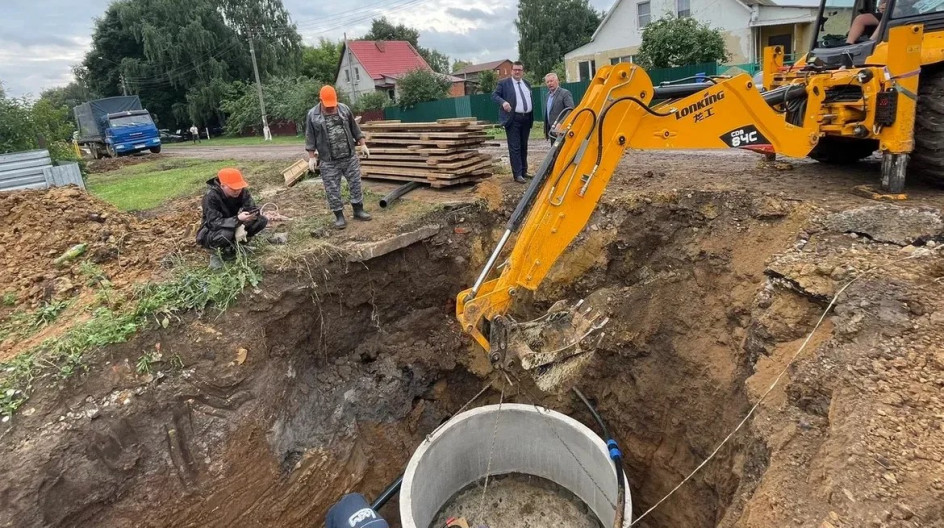 МЯГКОЕ. Провёл мониторинг реконструкции сетей холодного водоснабжения с. Мягкое муниципального округа СЕРЕБРЯНЫЕ ПРУДЫ