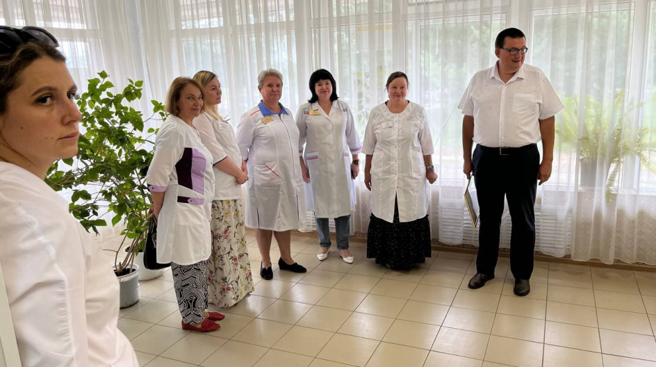 МАЛИНО. Провёл встречу с коллективом Малинской поликлиники Ступинской ОКБ.