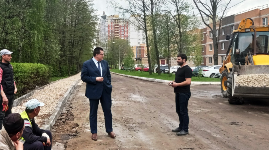 СТУПИНО. Качество ремонта дорог в г.о. Ступино проверил депутат Мособлдумы Андрей Голубев