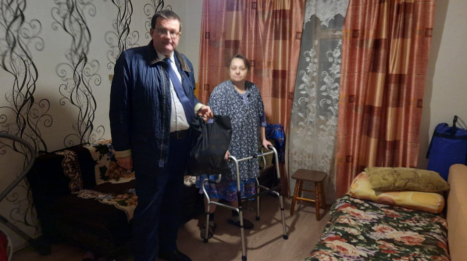 ПРОТВИНО. Андрей Голубев посетил семью мобилизованного защитника Отечества .