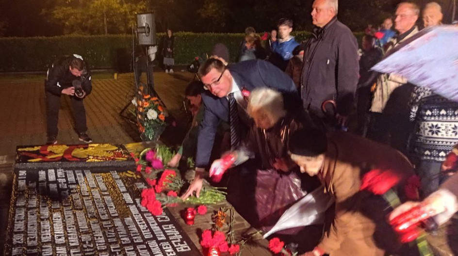 ЗЕНДИКОВО. Андрей Голубев принял участие в акциях в День памяти и скорби.