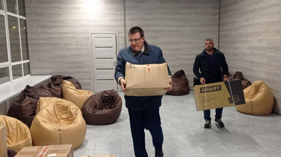 СТУПИНО. Андрей Голубев и депутаты местного Совета подготовили к отправке груз для мобилизованных земляков