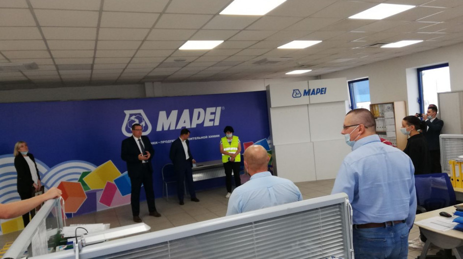 СТУПИНО. Областной депутат посетил завод "MAPEI" в Ступино